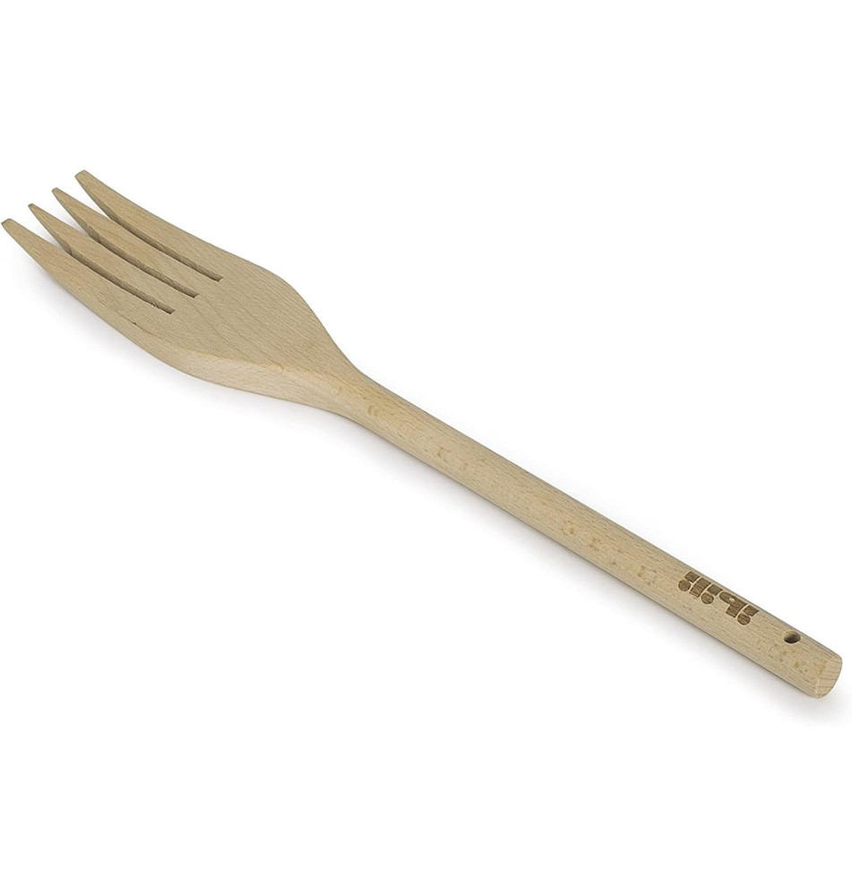 Fourchette Bois avec Manche Rond 22cm
