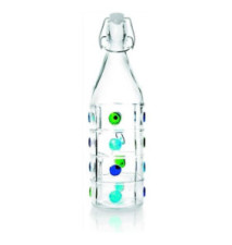Bouteille en Verre Decoree 1 Litre Modèle Aléatoire