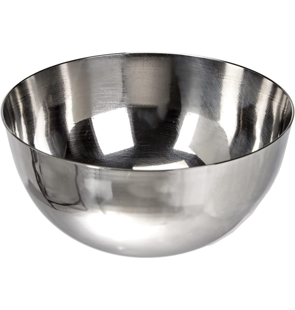 Bol Semi Sphère en INOX, Argent, 8 cm