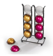 Porte-capsules café pour Dolce Gusto, Nespresso Vertuo, supp. 16 cap.,noir