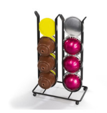 Porte-capsules café pour Dolce Gusto, Nespresso Vertuo, supp. 16 cap.,noir
