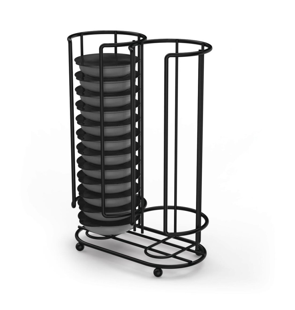 Porte-capsules de café pour Tassimo, support pour 26 caps., noir mat