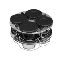 Kit de 8 verrines superposables Cookeo avec Couvercles et Panier XA6140E0