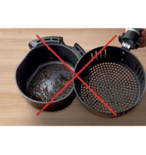 Insert de protection pour friteuse à air chaud, tapis anti-adhésifs, à découper, 2 pièces