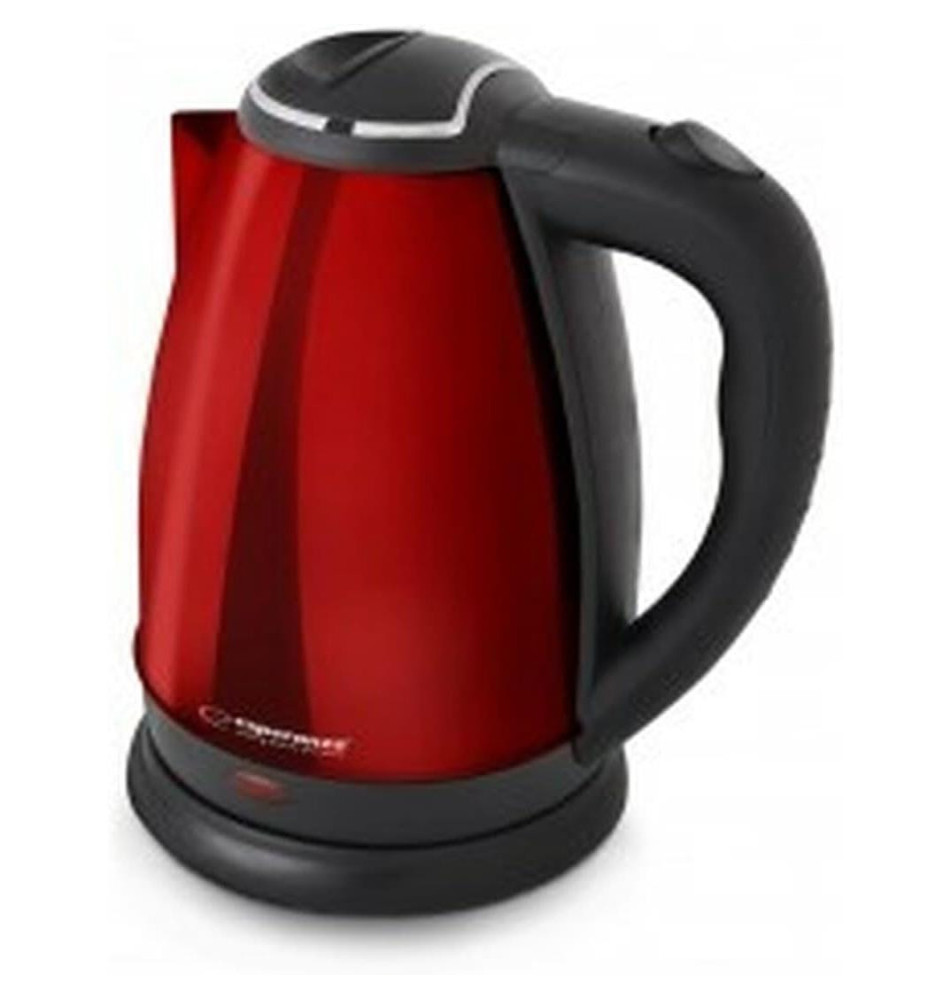 Bouilloire Electrique VICTORIA 1.8 L Acier Brillant 1800W Rouge