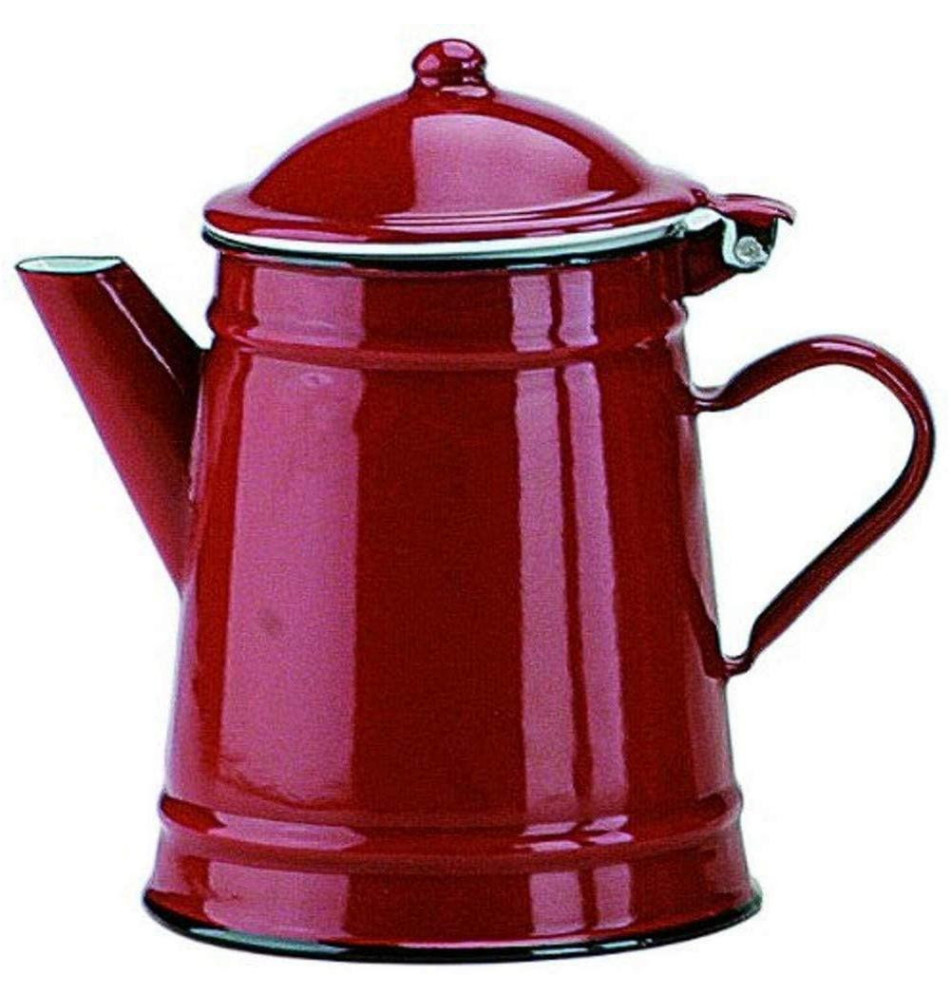Cafetière Conique en acier émaillé vitrifié Rouge 0,5 l