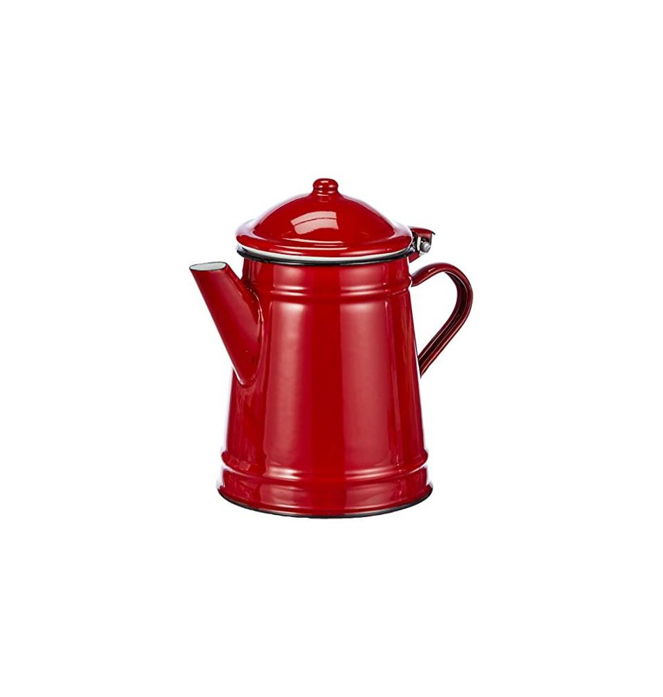 Cafetière Conique en acier émaillé vitrifié Rouge 1 l