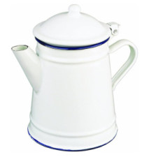 Cafetière Conique Acier Emaillé Vitrifié Blanche 1 l