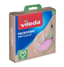 Lot de 3 chiffons en microfibre 100% recyclé 30x30