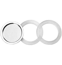 2 Joints 100% silicone+1 Filtre pour cafetière express Essential 2 Tasses