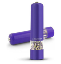 Moulin Electrique Sel ou Poivre MALABAR 23cm avec Eclairage LED Violet