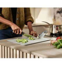 Chop2Pot Plus Planche à découper pliable, bleu