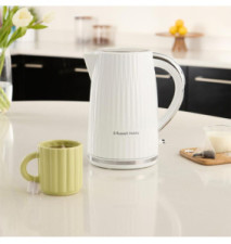 Bouilloire électrique (Eau chaude, thé, café, 1,7 L 2400W Blanc