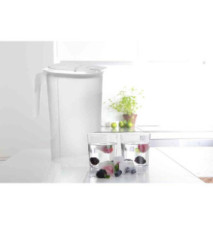 Pichet 1,5 litre avec Couvercle Transparent/blanc