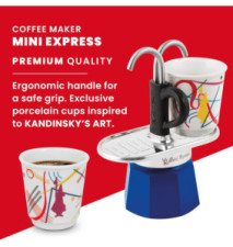 Cafetière MINI EXPRESS kit Kandinsky 2 Tasses