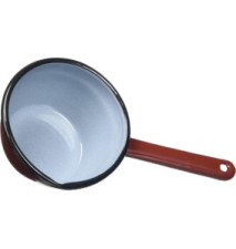 Casserole Saucière Bec verseur Marron 12 cm Acier émaillé Compatible Induction