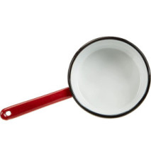 Casserole acier poli diam 14 cm rouge