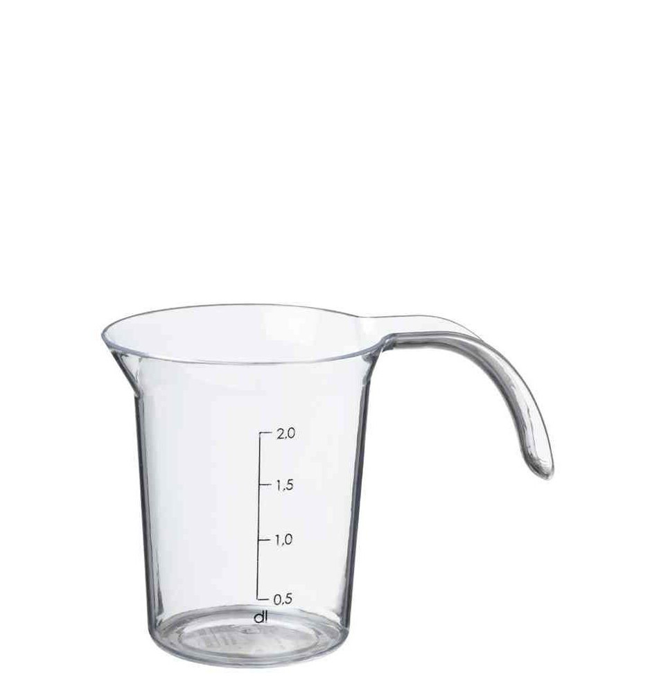 Pichet mesureur Palermo, 0,2 litre, transparent