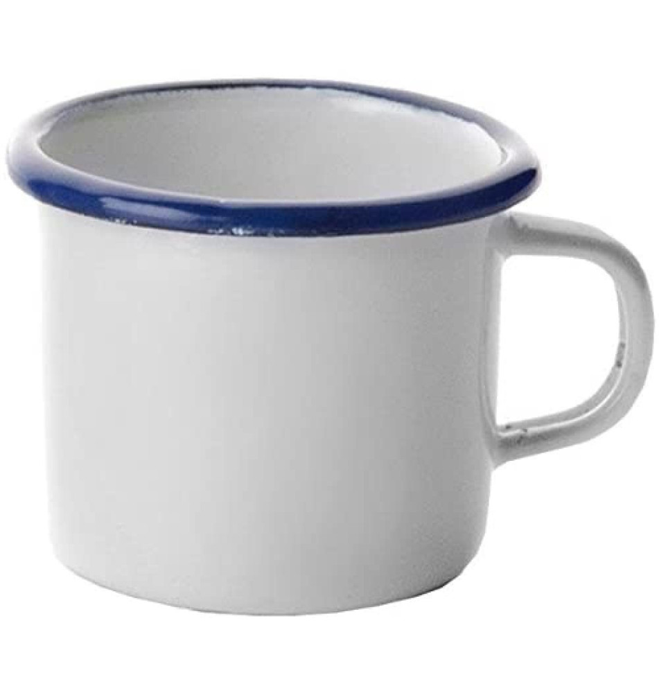 gobelet 5 cm acier émaillé blanc