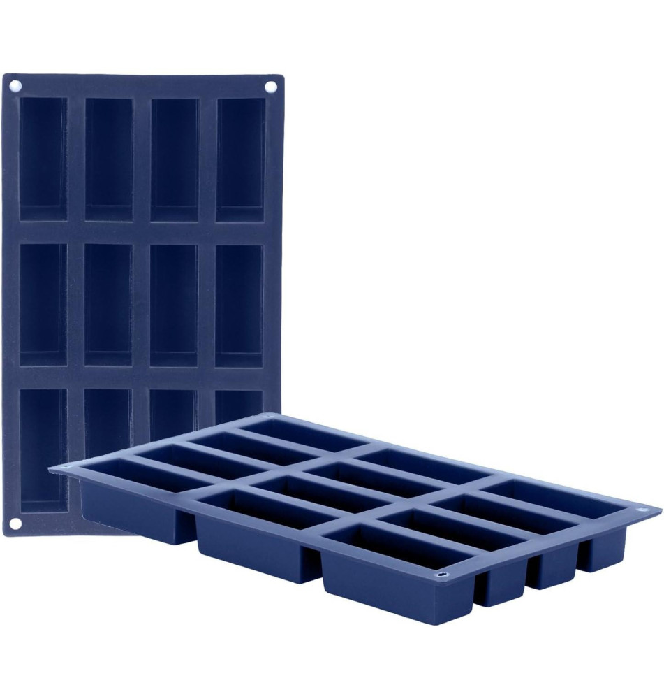 Moule forme cake 12 cavités (7,9 x 2,9 x 3 cm) Blueberry