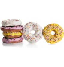 Moule Antiadhésif Doughnut 6 Cavités Acier 8 cm