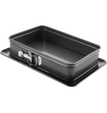 Moule démontable rectangulaire avec base supplémentaire 28x18 cm