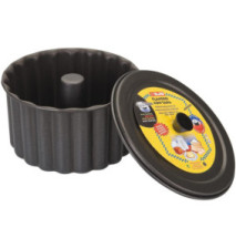 Moule à Pudding Anti-adhésif avec Couvercle Diam 20 cm