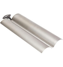 Plaque cuisson 2 Baguettes/Tuiles en acier