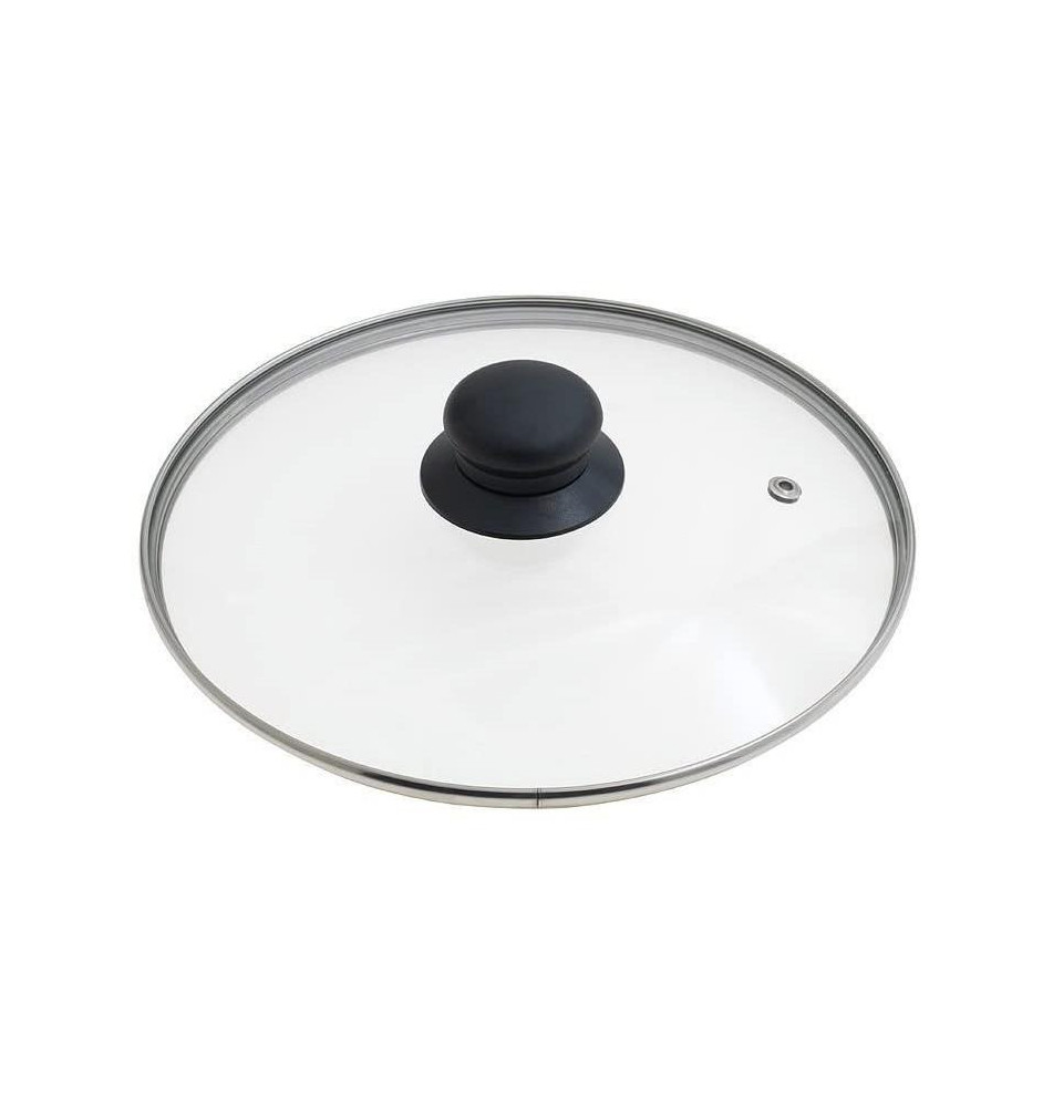 Couvercle en Verre 36 cm avec Trou Vapeur