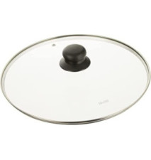 Couvercle en Verre inox avec trou vapeur D 30 cm