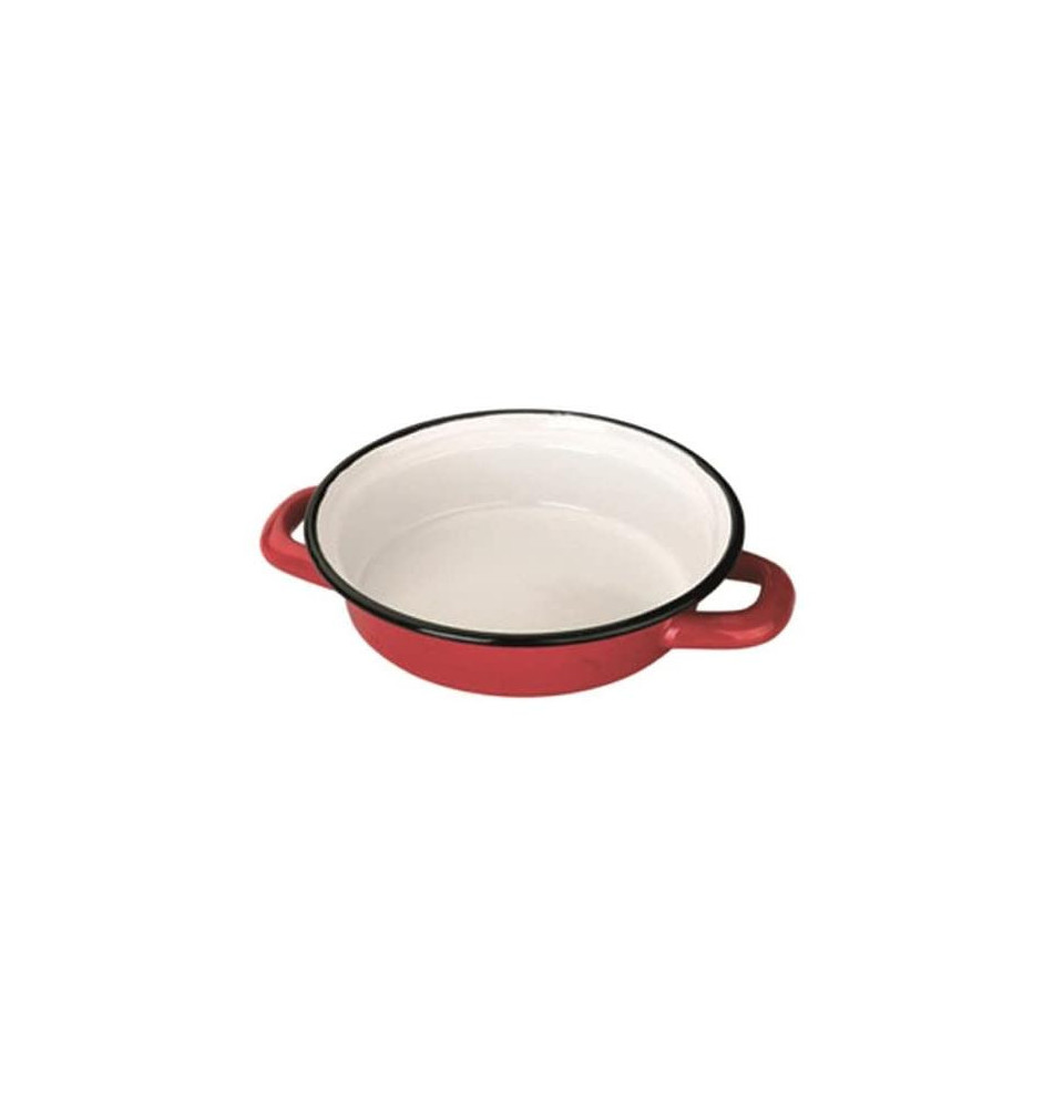 Plat à oeuf 18 cm en acier émaillé