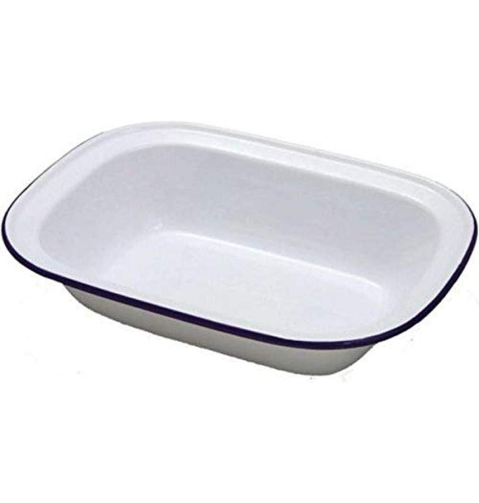 Plat Rectangulaire Acier Blanca 17 cm