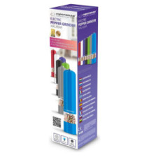 Moulin Electrique Sel ou Poivre MALABAR 23cm avec Eclairage LED Bleu