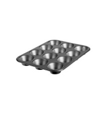 Moule à muffins, en acier au carbone, 12 muffins