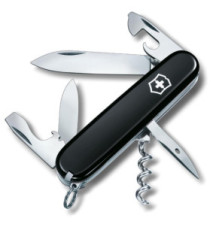 Spartan Couteau de Poche Suisse Léger 12 Fonctions Noir