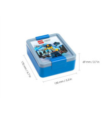 Boîte à goûter LUNCH BOX CITY, bleu