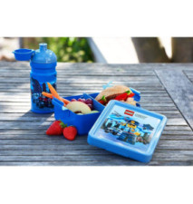 Boîte à goûter LUNCH BOX CITY, bleu