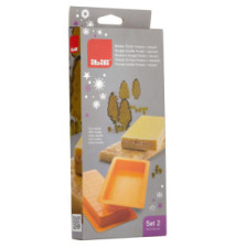Set 2 Moules à Nougat Tronc+Onces Polyéthylène