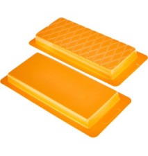 Set 2 Moules à Nougat Lisse+Losanges Polyéthylène