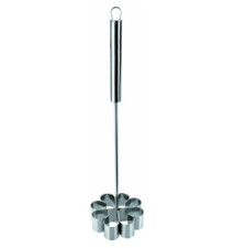 Moule forme Rosace INOX avec Poignée Droite diam 9 cm