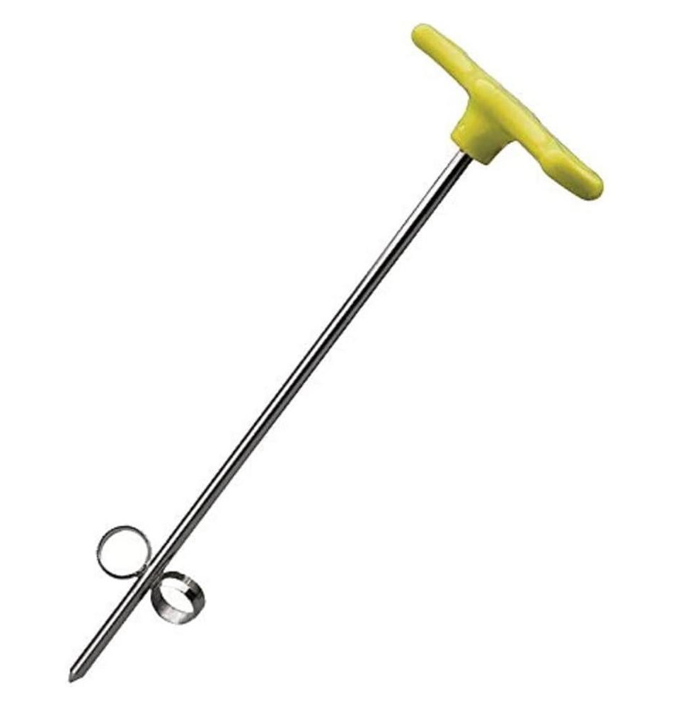 déco-spiral double plastique et inox. Longueur 16 cm