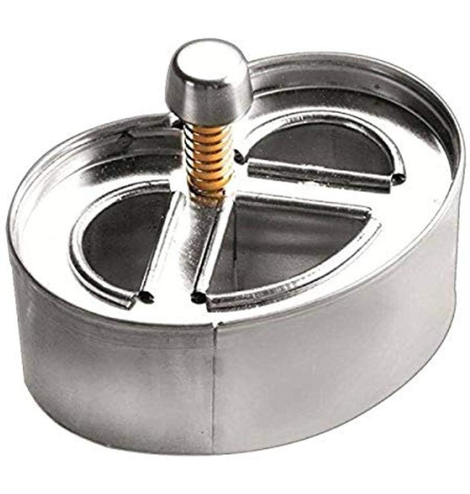 Emporte Pièce Brezel avec ejecteur inox 4,5 cm x 6,5 cm