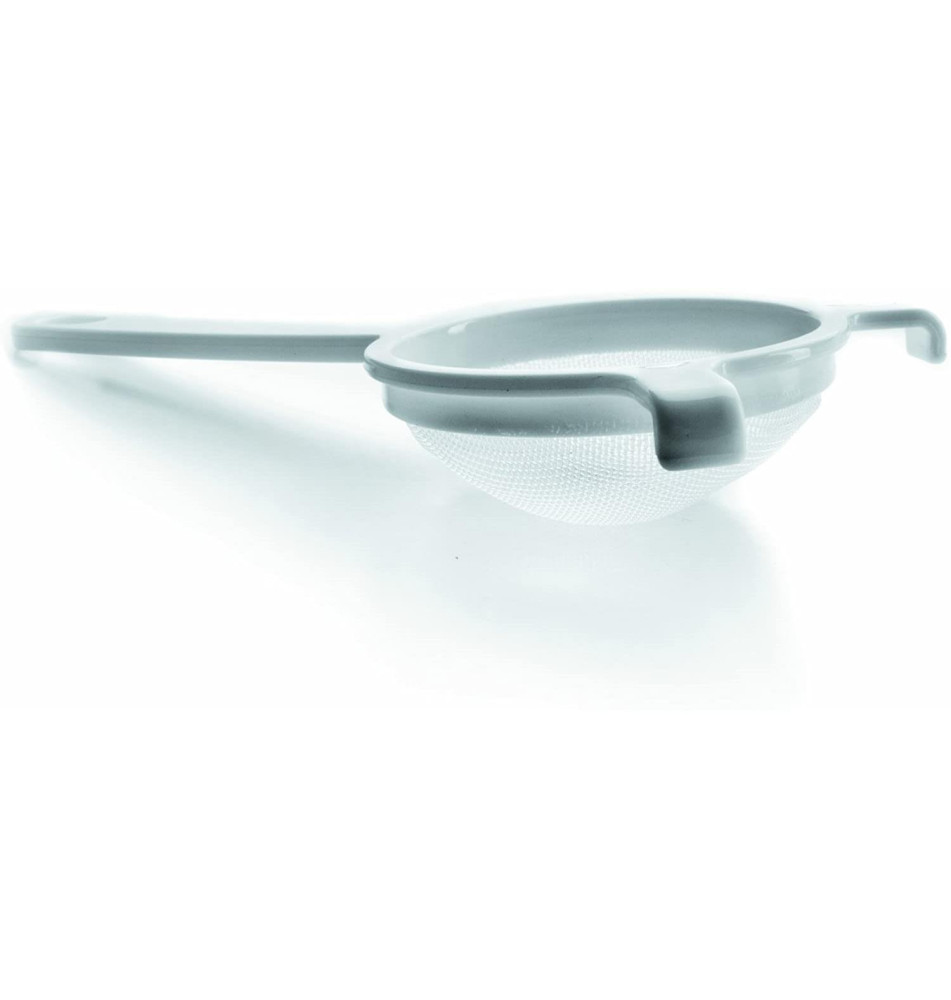 Passoire plastique à manche Maille fine plastique diam 8 cm