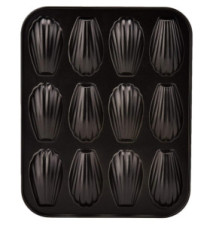 Plaque pour 12 Madeleines Acier 26 x 21 cm MOKA