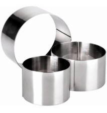 Cercle en Inox 10 cm x 6 cm