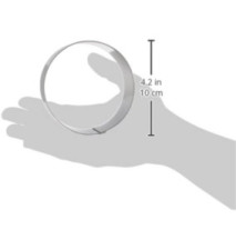 Cercle en Inox 10 cm x 6 cm