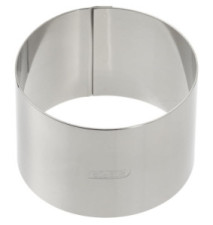 Cercle de patisserie en inox 9x6 cm