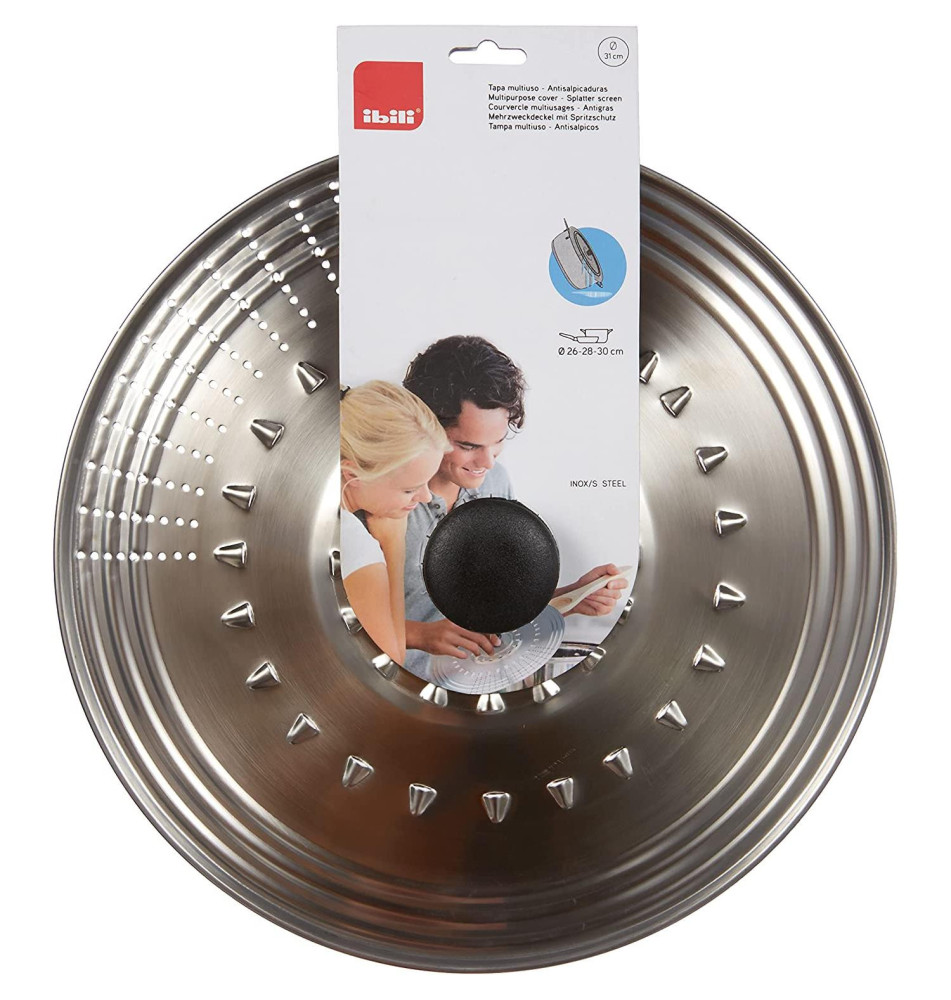 Couvercle inox multi-usages 26-28-30 Cm