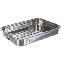 Plat à rôtir en Inox avec anses pliantes 40 cm Bistrot