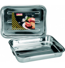 Plat à rôtir en Inox avec anses pliantes 40 cm Bistrot